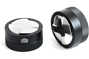 NEOUZA Distributeur adaptatif à la gravité du café pour porte-filtre expresso, outil de distribution de gravité, distributeur de nivellement automatique, niveleur avec base de trèfle à 4 feuilles