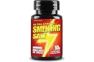 VOKY Smelling Sali, Sale Antiodore Di Ammoniaca Extra Forte, 50 Ml Sale Da Fiuto Professionale Per Il Sollevamento Pesi E Altri Sport Di Forza, Pronto All'Uso, Effetti Di Lunga Durata