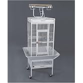 DAYANG Papağan Kafes Ayaklı 45.7X45.7X156Cm Beyaz, 600-A10W