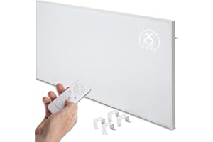 Heidenfeld Infrarotheizung HF-HP140 | 800 Watt bis 20 m² | 3in1 Steuerung via App | Fernbedienung | Touch-Bedienfeld | Mobile Elektroheizung | Infrarot Heizkörper mit Thermostat (HF-HP140 800 Watt)