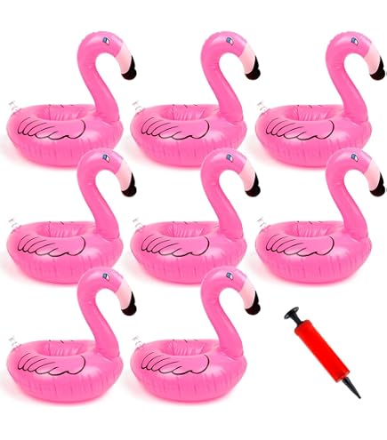 Lot de 15 porte-gobelets flottants gonflables avec pompe à air, porte-bière, support de boisson, palmier, canard, donut, pastèque, ananas, pour piscine hawaïenne, fête, décoration d'été, piscine