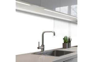 KitchenYeah© Antisalpicaduras Cocina 80x150 cm Adhesivo Salpicadero Protector Salpicaduras Sink Splash Guard Blanco - Interior - Patrones
