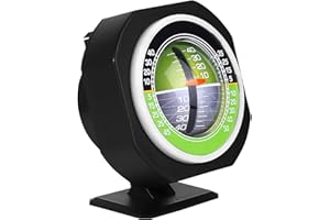 AKOZON AUTO Inclinometro angolare per auto a LED luminoso da esterno Inclinometro, angolo d'inclinazione luminoso 8 x 5,2 3,7 cm, per la guida di nuititinclinometre ca