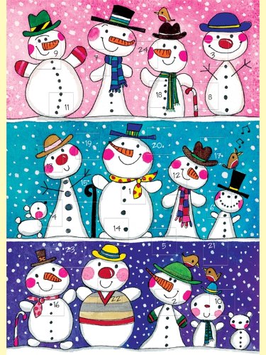 Download Snowmen Advent Calendar Christmas Card