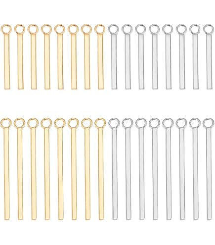 SUNNYCLUE 120 Messing-Anhängerverschlüsse – Klemmverbinder In Gold & Silber Für Schmuckherstellung
