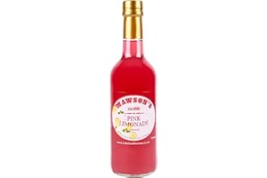 Mawson's Pink Lemonade Cordial, Sicilian Lemons & Natural Colour, Handcrafted in Small Batches, No Artificial Sweeteners or Colours, Gluten Free, Vegan 6 x 500ml Glass Bottles