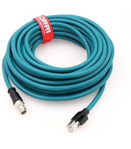 Cáp Điều Khiển X Code E 100 Dài 10M 33ft M12 X Code 8 Pin Male To RJ45 Cat5e Shielded Sftp Industrial High Flex Cable For Cognex Industrial Camera Net