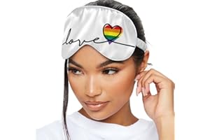 SMUG mascherina per dormire oscurante in seta super morbida | sonno sereno, salutare e profondo | meno occhiaie e imperfezioni e più | blocca la luce |stampa pride love