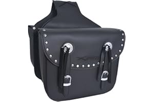 A-Pro Custom Motorcycle Biker REN Forced Saddle Bag Luggage Chopper Saddle Bags