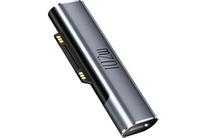 RULGOI USB C zu Surface Adapter, Typ C Adapter auf Surface Steckeradapter 45W 15V3A Typ C Ladeadapter für Microsoft Surface Pro 9/8/7/6/5/4/3/X, Surface Go, Surface Laptop 5/4/3