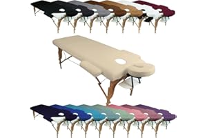 Vivezen - Kit Complet de Housses pour Table de Massage - Éponge- Plusieurs Coloris