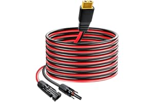 JUYLTOOL Solarkabel mit xt60 Stecker, XT60 Verlängerungskabel 4mm² 3m Solar Ladekabel für Ecoflow Portable Power Stations, Solargeneratoren, 12 AWG