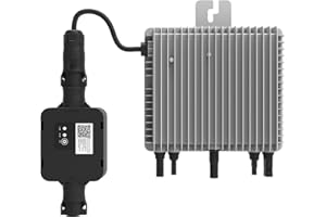 AMAZINNOV Deye – 800W Microinversor Monofásico SUN800G3-EU-230 para 2 Paneles Solares, WLAN – Micro Inverter con App Monitoreo, 800 Watts