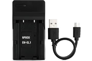Norifon EN-EL1 USB Charger for Nikon COOLPIX 4300, 4500, 4800, 5000, 5400, 5700, 775, 8700, 880, 885, 995, E880 Camera and More
