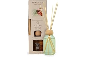 Ambientair MK100CSAAH Hogar Varillas perfumadas Mikado Aroma Cedro Salvaje. Difusor 100 ml con palitos de ratán. Ambientador sin Alcohol para casa