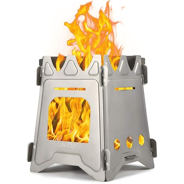 Lixada Camping Titanium Wood Stove Ultralight Folding Camp Stove with  Alcohol Tray Portable Outdoor Cooking Stove for Backpacking Hiking Picnic :  Amazon.co.uk: Sports u0026 Outdoors