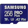 SAMSUNG PRO Plus microSD Memory Card + Adapter, 256GB MicroSDXC, Up to 180 MB/s, Full HD & 4K UHD, UHS-I, C10, U3, V30, A2 for Android Phones, Tablets, Action Camera, Drone, MB-MD256SA/APC