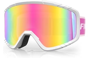 Findway Ski Goggles, Skiing Goggles For Snowboard Jet Snow, For Women Men Youth Teen OTG Over Helmet Compatible, Anti-fog 100% UV Protection, Anti-glare Ski Goggles