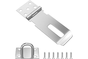 SCOOYUCK Loquet Cadenas, 138mm × 39mm Acier Inoxydable, Convient pour les portes, les armoires et les cadenas