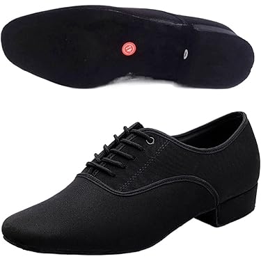Blauwe Dansschoenen voor Heren - Hak 2 cm - Leer met Patroon - Ballroom