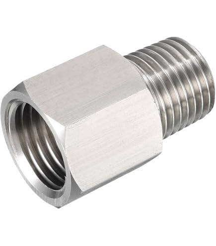CoCud Raccord de Graissage Droit en Acier Inoxydable 304