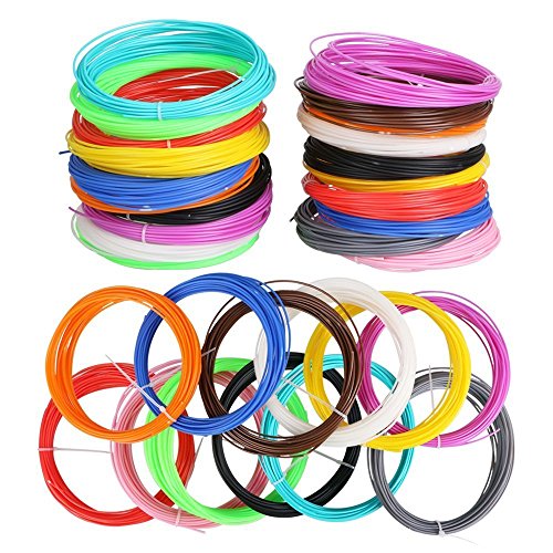 3D Print Filament, Homecube 12PCS 1,75 MM 32,8 ft / 50G / STK ABS 3D-Druck Filament Minen für Rapid-Prototyping 3D-Drucker Stift keine eigenartigen Geruch - 2