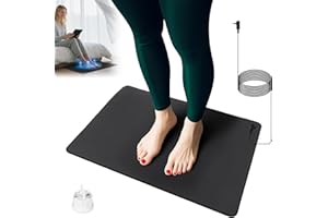 BUTBU Grounding Mat, Alfombrilla de Tierra para la Tierra Con Cable de la UE, Grounding Matt Utilizar Tapete de Yoga, Alfombrilla para RatóN de Computadora o Tapete para Mascotas