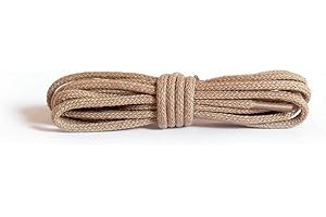 Kaps Cordones Redondos Finos, Cordones de Calidad de 2 mm de Ancho, 100% algodón para Calzado Informal y de Moda, Hechos en Europa, 1 par, muchos colores y medidas