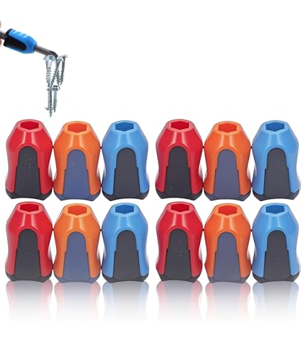 Anello Magnetico 3 In 1 Con Testa Portabiti 1/4″ – Magnetizza E Smagnetizza Le Punte, In Alluminio, Per Trapani E Avvitatori, Disponibile In Più Colori