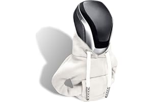 deemars Sudadera de Cambio de Marcha, Coche de la Cubierta del Cambio de Marcha, Autointerior Lindo Gadgets, Accesorios de Automóviles y Decoruniversal Ajuste Perilla Cubierta Regalo (Blanco)