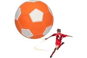 DGUSO Palla Da Calcio Curva Da 20cm,Pallone Da Calcio Curvo per Bambini,Curva in Gomma EVA Curva Da Calcio,Pallone in Gomma Calcio in Gomma Curva Adatto per Regali E Partite Di Calcio per Bambini