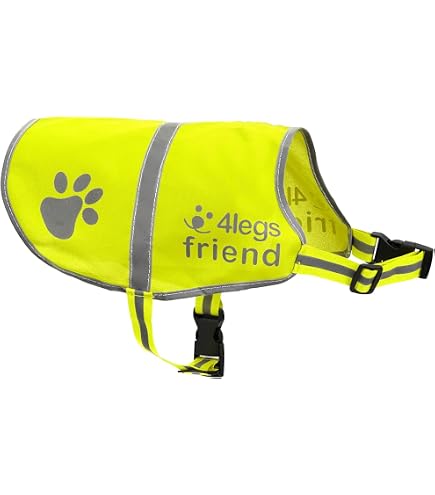 Gilet Sicurezza Notturno Gilet Fluorescente Per Cani - Pettorina Alta Visibilità Arancione Con Strisce Riflettenti, Regolabile E Traspirante Accessorio Sicurezza Animali - 5