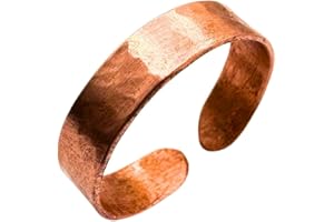 Antica Fucina Rho® - Anello Regolabile in Rame Puro | Fine ed Essenziale – Spessore del metallo 0,8 mm | Lavorazione Artigianale 100% Made in Italy | Unisex | (Roma, 57-67 mm, Rame)