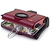 AKEL AB661 1200 W Bordo Elektrikli Izgara, Kokusuz ve Dumansız Mangal, Barbek&uuml;