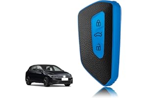 TOOMUME Funda Llave TPU Textura de Cuero, Carcasa Llave Apto para VW Volkswagen Cupra Formentor Born Golf 8 Seat Leon MK4 Ibiza Ateca Skoda Kodiaq Fabia Enyaq Octavia