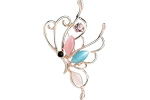 Wendalern Rhinestone Broche De Mariposa Broche De Cristal Brillante Hueco Broche De Mariposa Clásica Boda Ramo De Novia Pin Insectos Vintage Insignia Ramillete De Joyería Para Las Mujeres Niñas