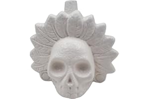 Mayting Aztec Death Whistle, 126 dB+ Human Screaming Sounds, Halloween & Themed Events Skull Whistle, Ceramic White