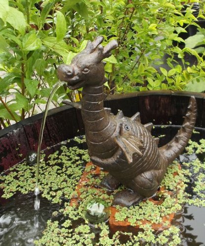 Wasserspeier „Drache“ aus Gusseisen, Höhe 26 cm - 3