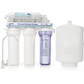 Reverse Osmosis Equipment - 5 Stage Osmosis Kit - Holds 6 L - Includes 75GPD Membrane, Water Tank and Filters - Nature Water