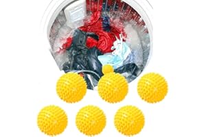CYMWER Washing Laundry Ball, Laundry Tumble Dryer Balls, Reusable Laundry Tumble Drying Balls Washing Machine Hair Catcher Clothes Will Come Out Soft, Fluffy, Fewer Wrinkles and Less Static Cling