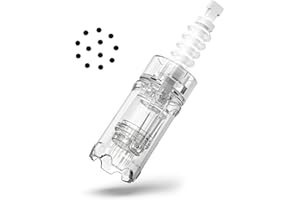 CHARME PRINCESSE Microneedling Nadeln 12 Pins 10 Stück Ersatz Dermapen Nadeln Microneedling Nadelpatronen Micro Nano Nadeln Kartuschen Ersatznadeln mit Bajonett-Schlitz für Derma-Pen A10,EN48-10-12P