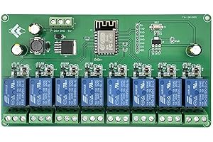 Povhhee ESP8266 WIFI 8 Kanal Relais Modul ESP-12F Entwicklung Platine Netzteil 5V / 7-28V Drahtloses WIFI Modul