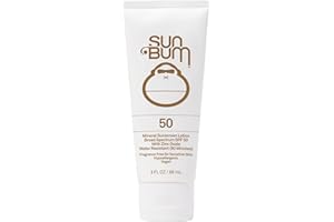Sun Bum Mineral SPF 50 Sunscreen Body Lotion| Broad Spectrum Moisturizing Facial Sunblock with Vitamin E | Vegan and Hawaii 104 Act Compliant (Octinoxate & Oxybenzone Free) | Travel Friendly 3 oz