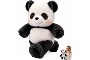 Mineup 45 cm löpande plyschleksak, söt plyschbjörn som springer söt löpande panda gosedjur med interaktiva ben, dekorativa do