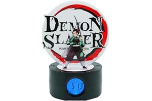 Teknofun – – Offizielle Demon Slayer-Lizenz – TANJIRO Leuchtwecker 20 cm – 2 Beleuchtungsmodi – Funktioniert mit 3 x AAA/USB-Kabel (im Lieferumfang enthalten) – Für Kinder ab 6 Jahren – 811755