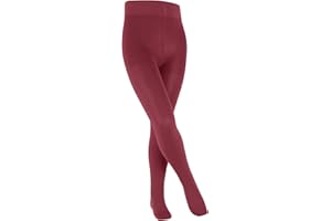 FALKE unisex bambini Family collant traspiranti sostenibili cotone coprenti cintura comfort in vita perfetta vestibilità antiscivolo rinforzati tinta unita 1 pezzo