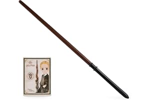 Official Wizarding World, Authentic 12-Inch Spellbinding Draco Malfoy Wand with Collectible Spell Card, Kids’ Harry Potter Fancy Dress Role Play Toys for Ages 6 and up