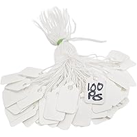 Swift Strung Tags White Card Clothing Parcel Label String Hanging