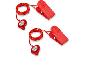 XIHIRCD 2 Stück Universal-Sicherheitsschlüssel für Laufbandmagnete, Magnetischer Sicherheitsschalter Runder Sicherheitsschlüssel für Laufbänder Ersatz-Not-Aus-Magnet für Laufbänder Laufmaschinen