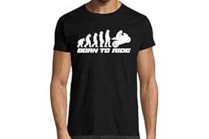 MOTARD FRANÇAIS T-Shirt Noir Moto Homme Motard Born to Ride